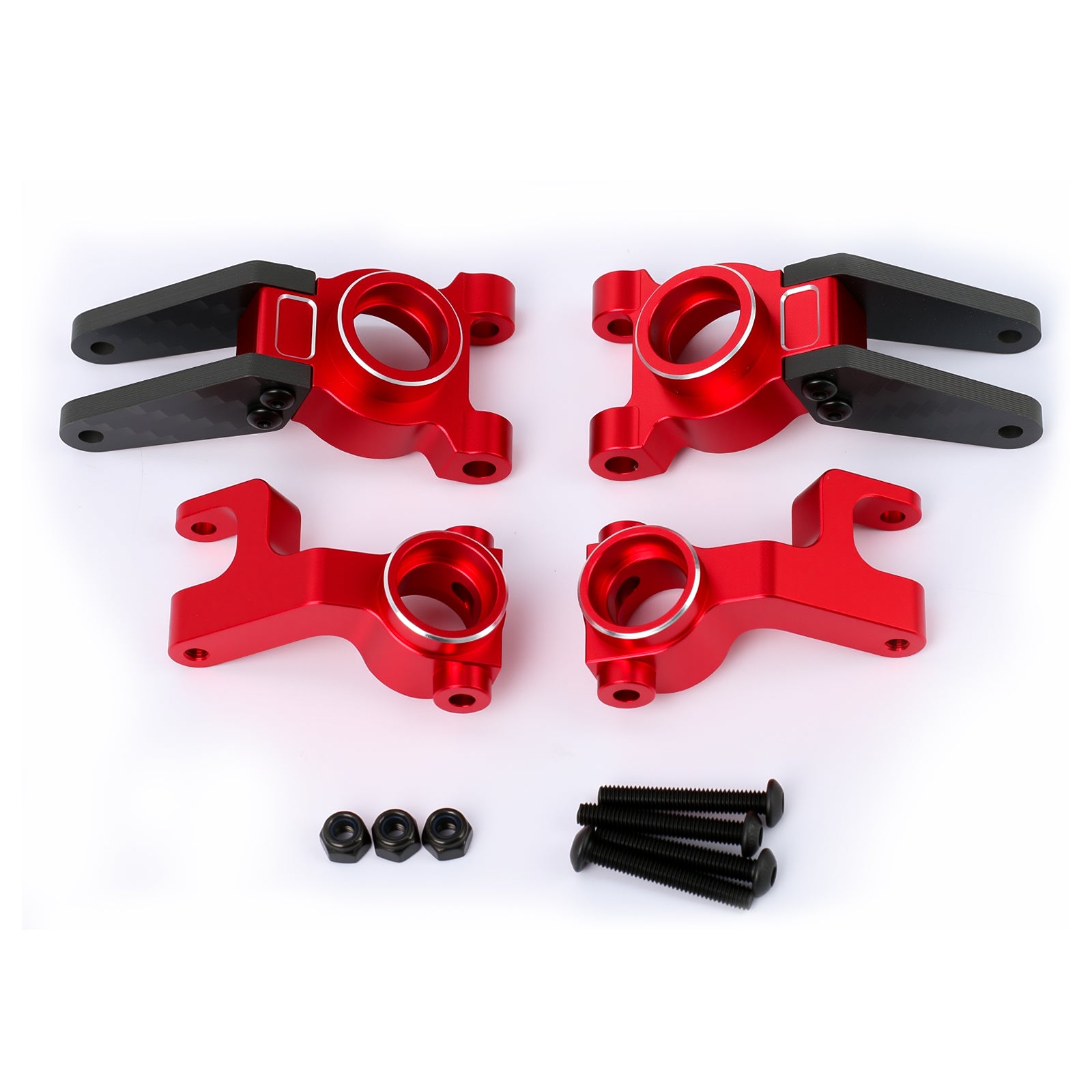 Aluminum Alloy Rear Axle Seat & Front Steering Cup for Arrma 1/10 Gorgon 2WD