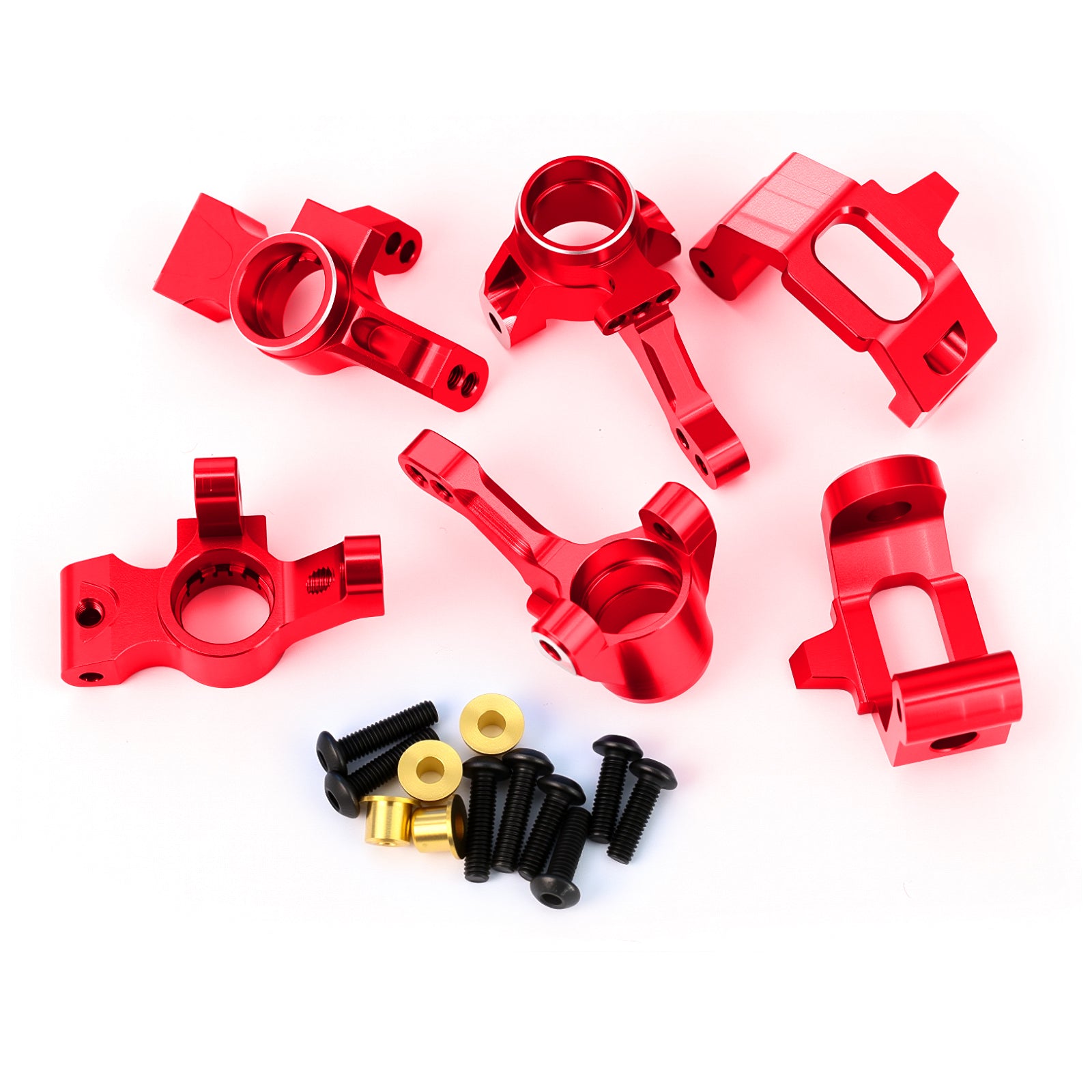Aluminum C-Hubs & Front Rear Knuckle Arm Upgrades for 1/10 4-Tec 3.0 C8 93054–4