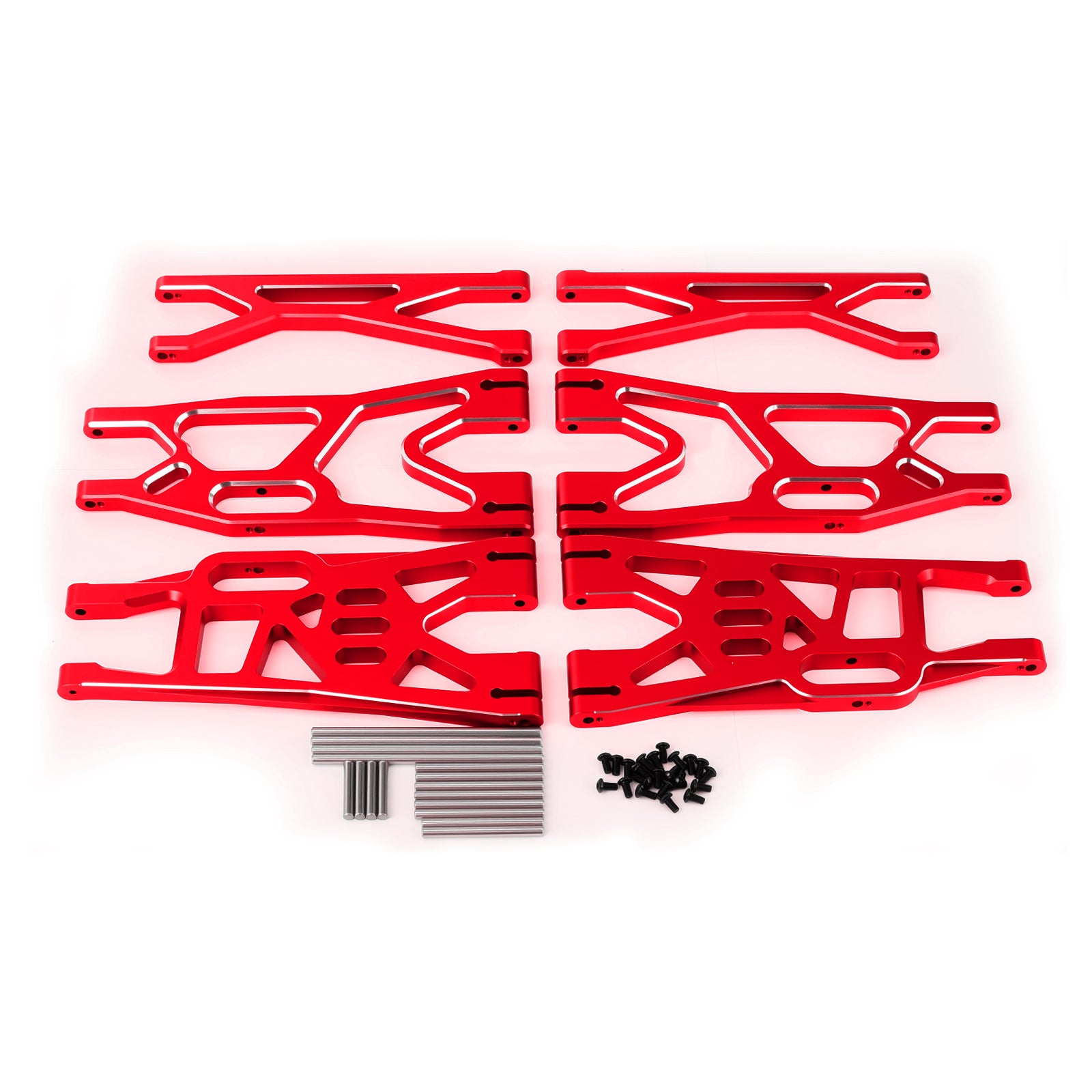 Aluminum Front Upper Lower Swing Arm Set & Rear Lower Suspension Arm for RC 1/5 X-Maxx