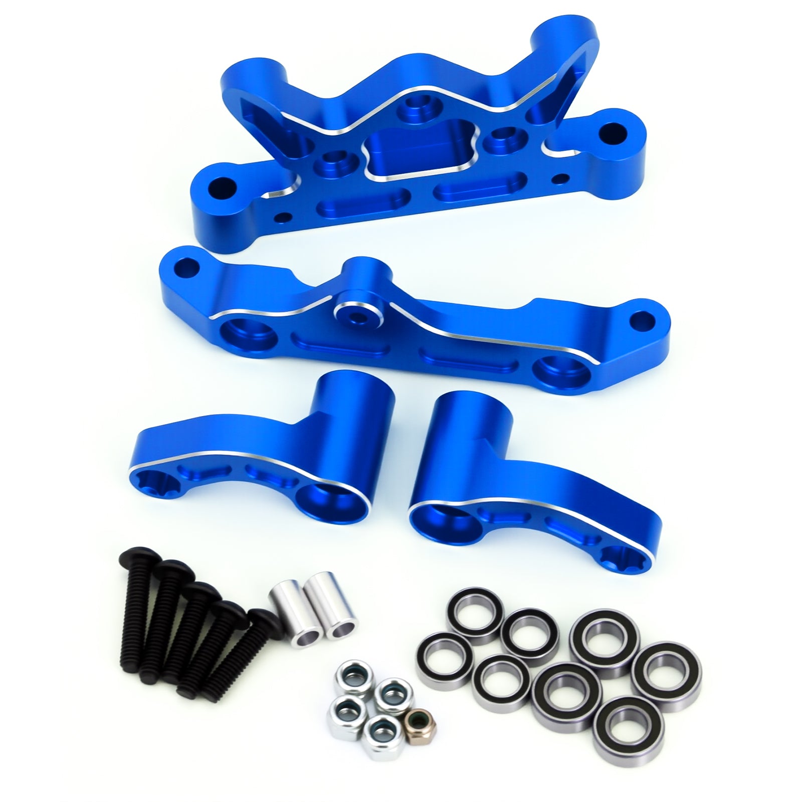 Aluminum Alloy Steering Assembly Steering Top Plate&Steering Bellcrank Upgrade Parts for Arrma 1/5 Kraton 8S Outcast 8S EXB,Replace#ARA320474#ARA340153