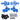 Aluminum Alloy Steering Blocks and Stub Axle Carriers for 1/10 4-Tec Drift Ford Mustang Upgrade Parts,Replace #8352#10537
