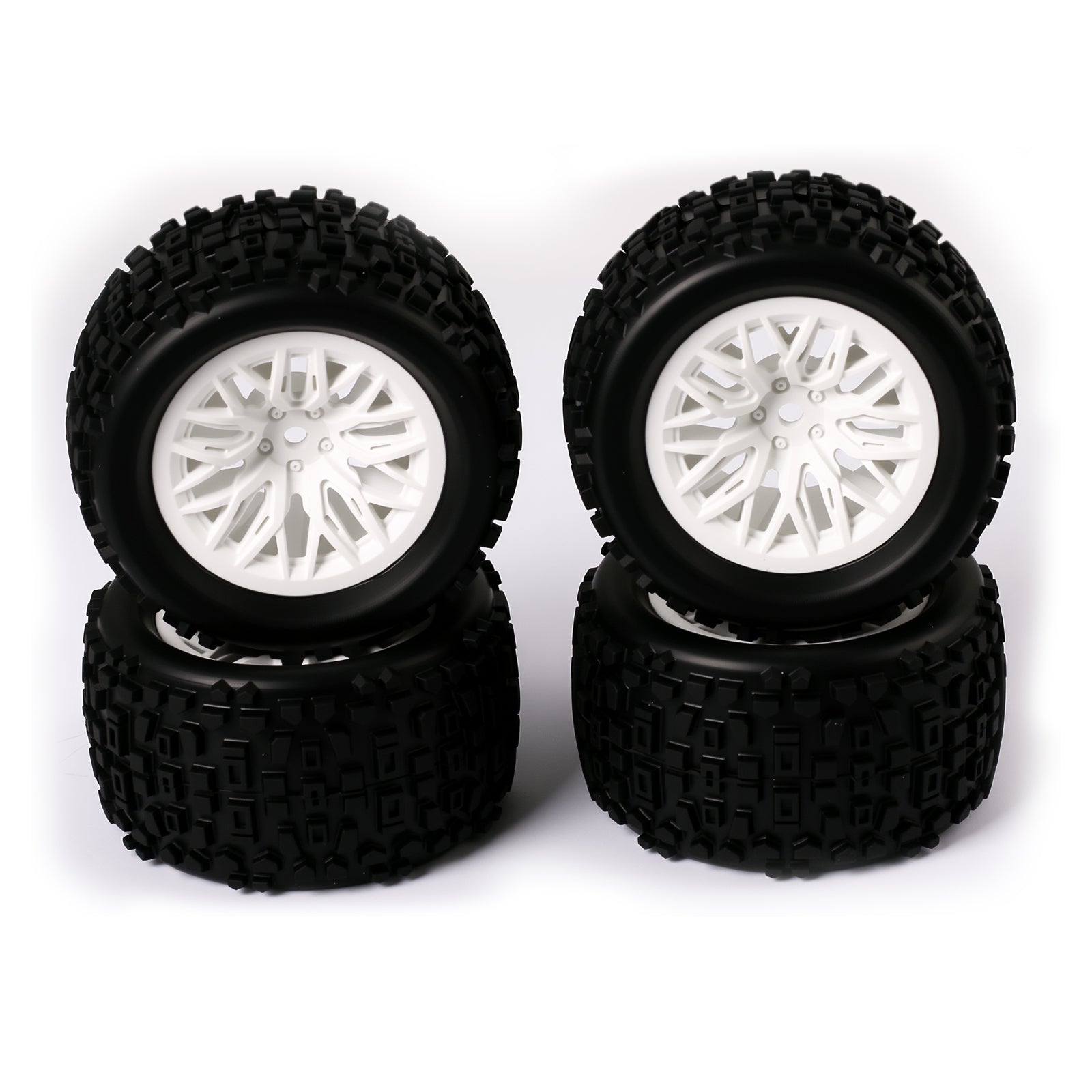 RC Branch Wheel & Rubber Tire Set for Arrma 1/18 Granite Grom