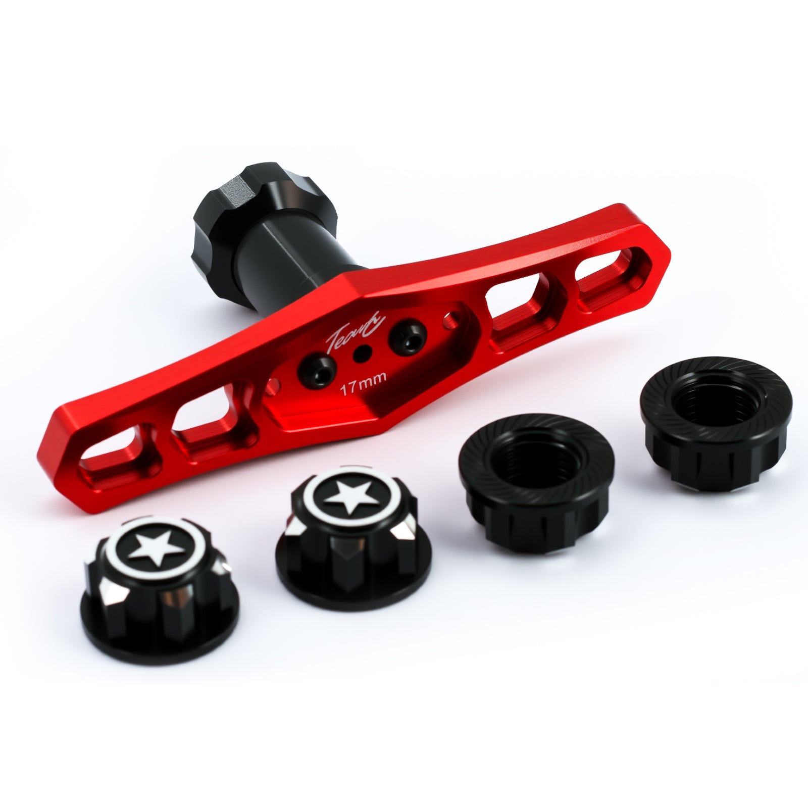 17mm Hex Wheel Nuts Adapter with 17 Wheel Hex Wrench RC Sleeve Tool for X-Maxx E-Revo EMaxx Summit Upgrades Parts