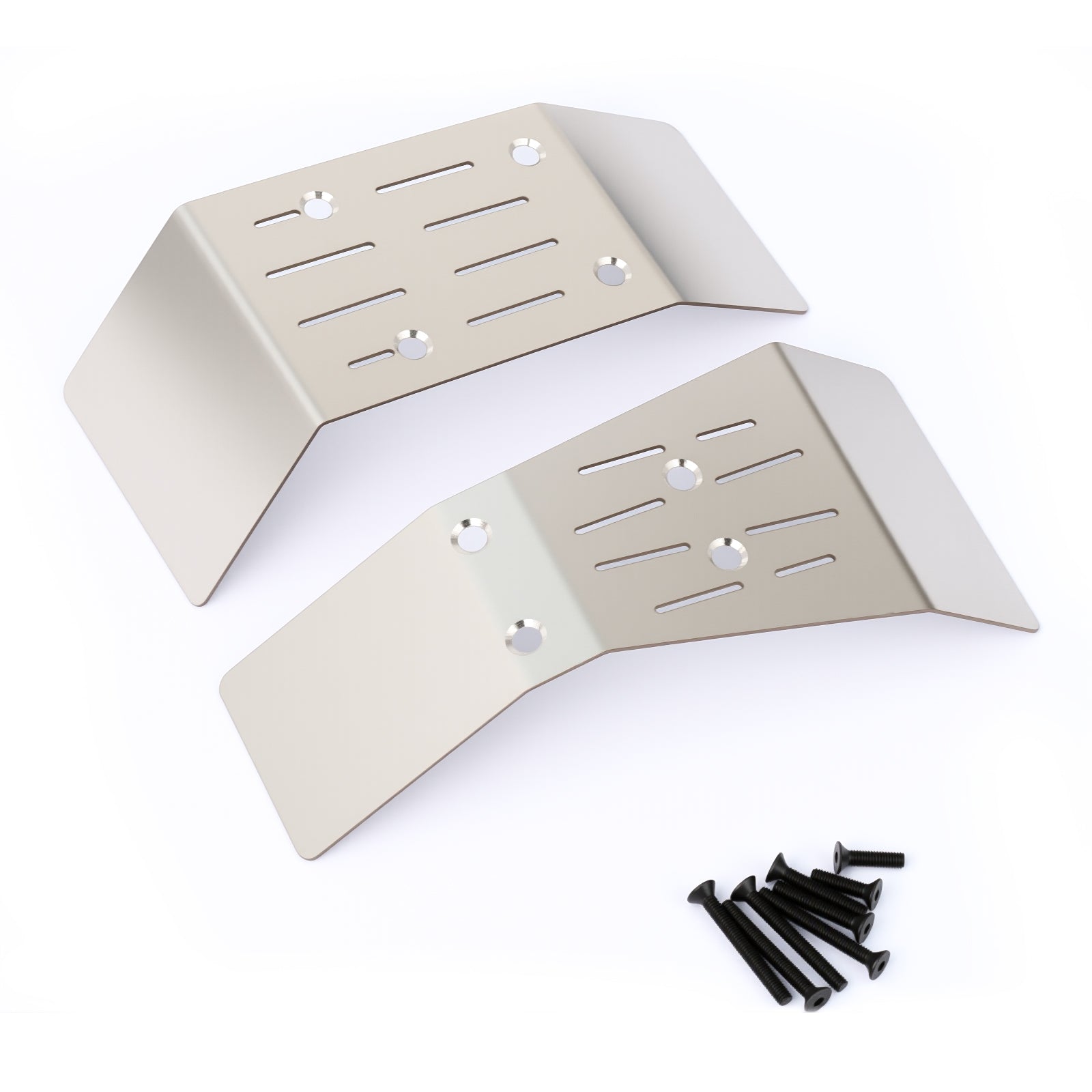 Stainless Steel Front Rear Chassis Armor Guard Plate for Arrma 1/10 Gorgon 2WD