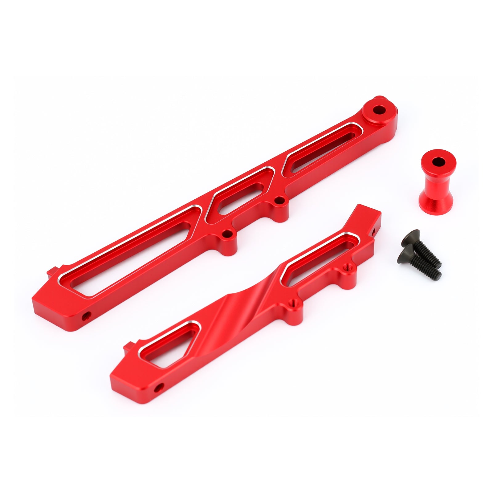 Aluminum Alloy Front Rear Chassis Support Bracket Upgrade Parts for ARRMA 1/7 Limitless Infraction 6S