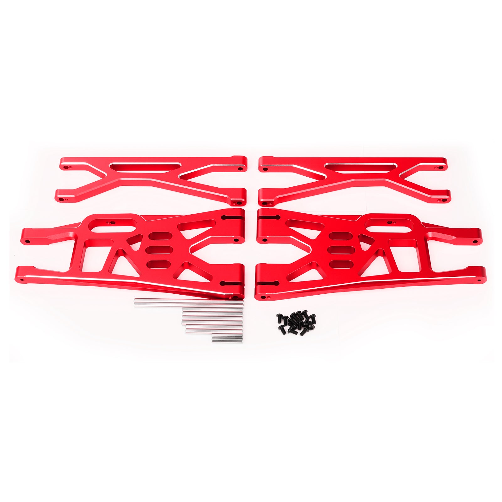 Aluminum Front Upper & Lower Suspension Arms Upgrades Set for 1/5 X-Maxx XMaxx RC Car