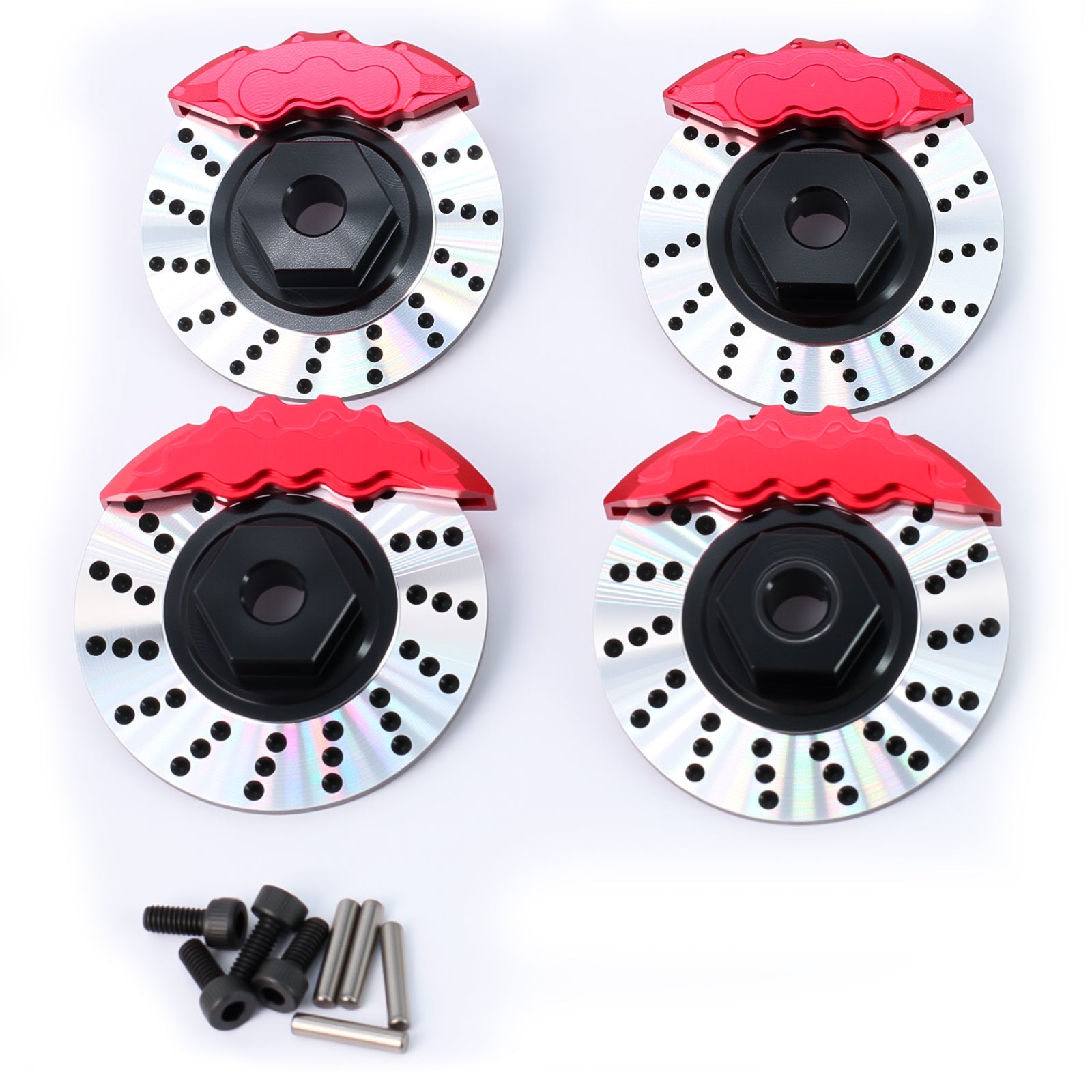 Aluminum Brake Disc Calipers for 1/10 4-TEC Drift Ford Mustang(4PCS)