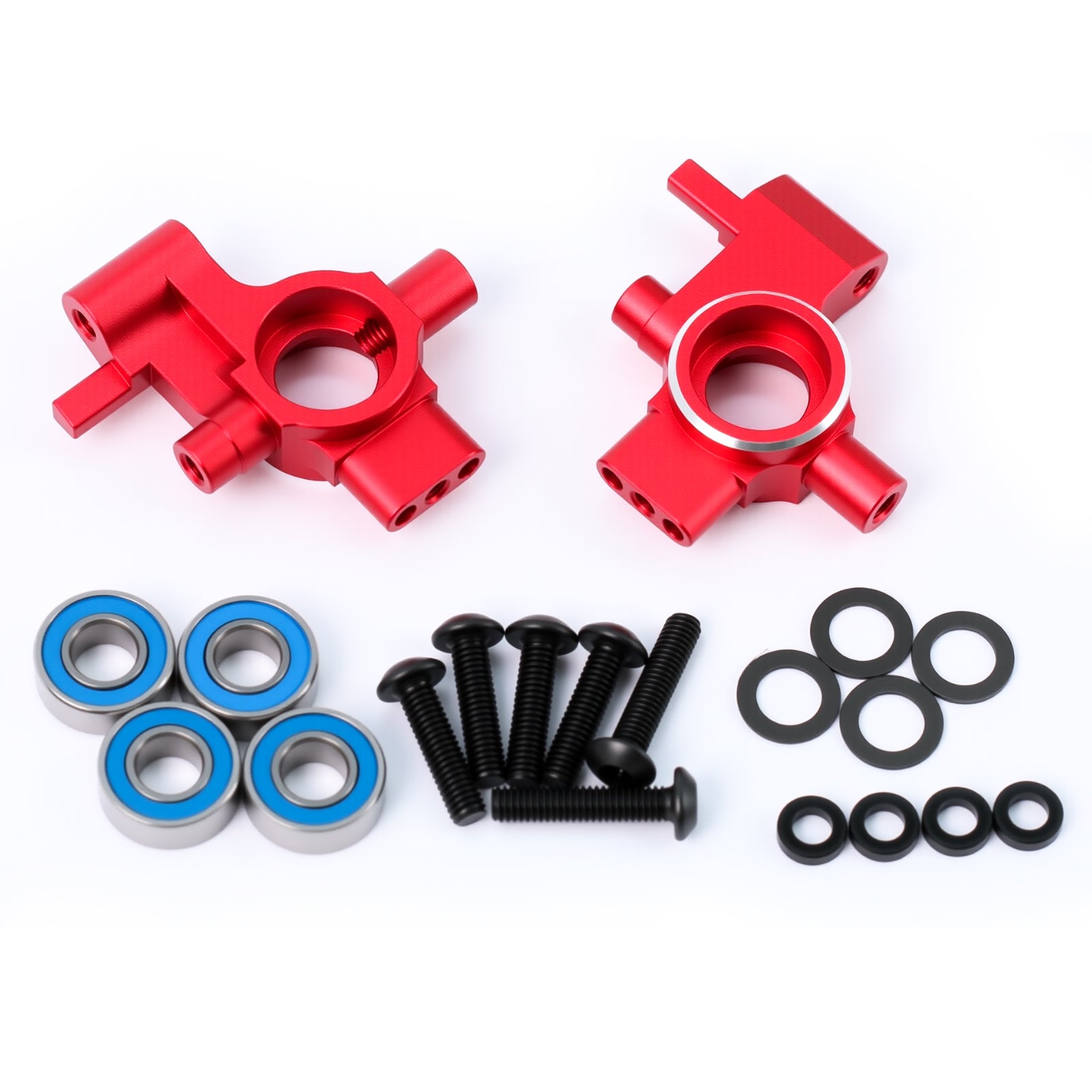 Aluminum Alloy Steering Blocks Upgrade Parts for 1/10 4-Tec Drift Ford Mustang,Replace #10537