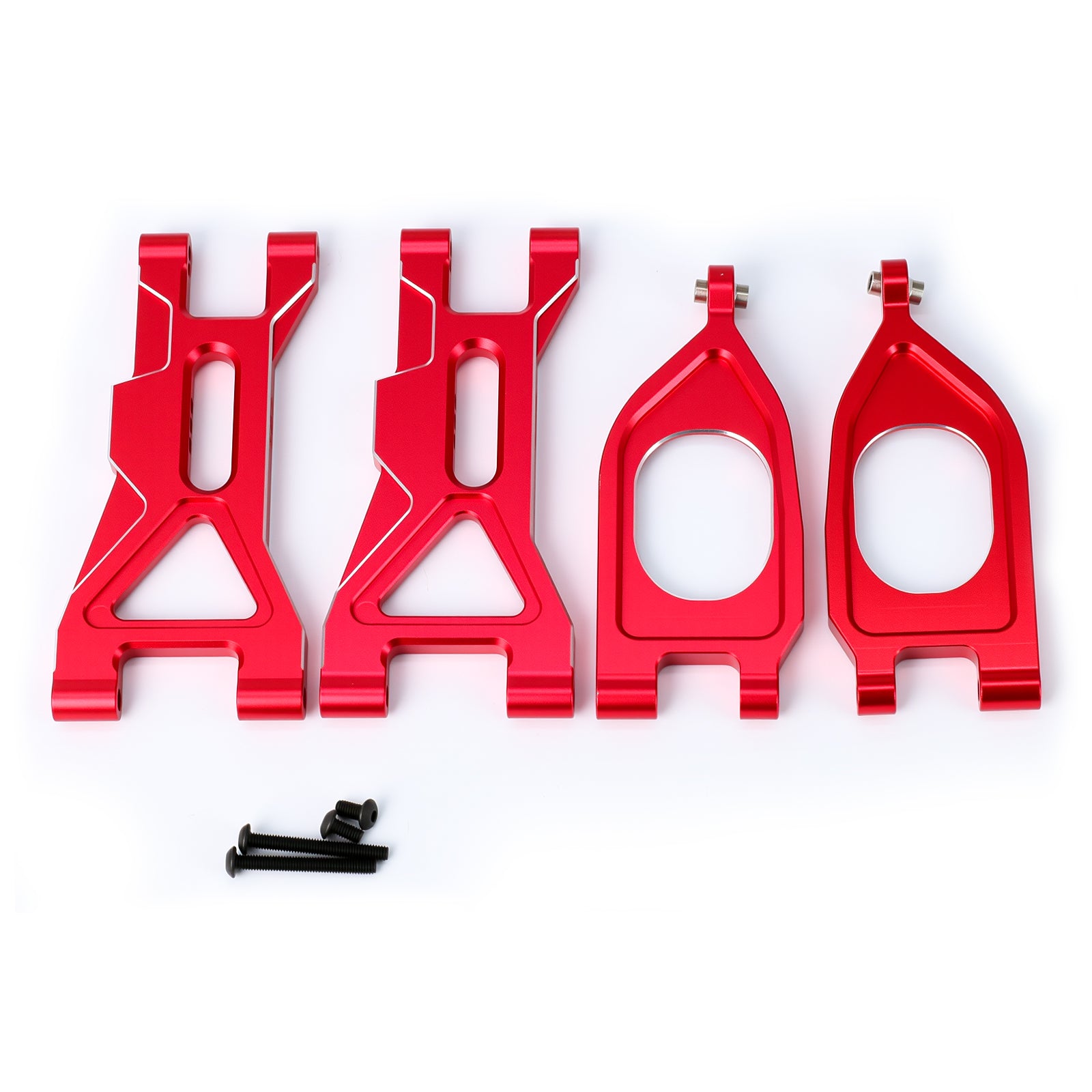 Aluminum Front Upper & Lower Suspension Arm Swing Arm RC Upgrades for ARR 1/10 Gorgon 4X2 2WD Gorgon Monster Truck,Replace#ARA330750#ARA330752