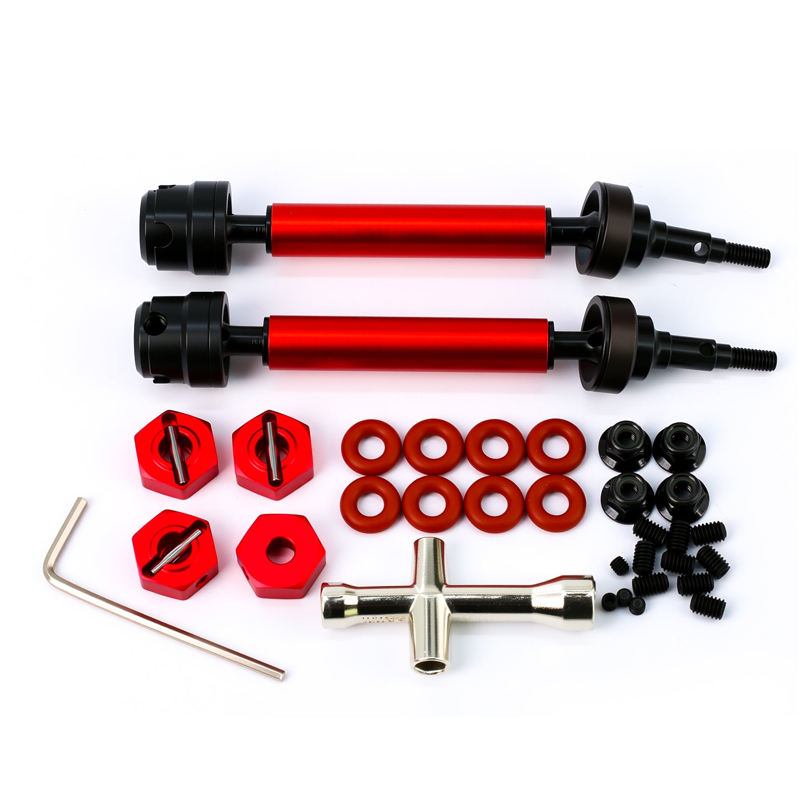 Steel Rear Driveshaft Upgrades Part for Arrma 1/10 Gorgon 4X2 MEGA 550,Replace#AR310864#AR310784