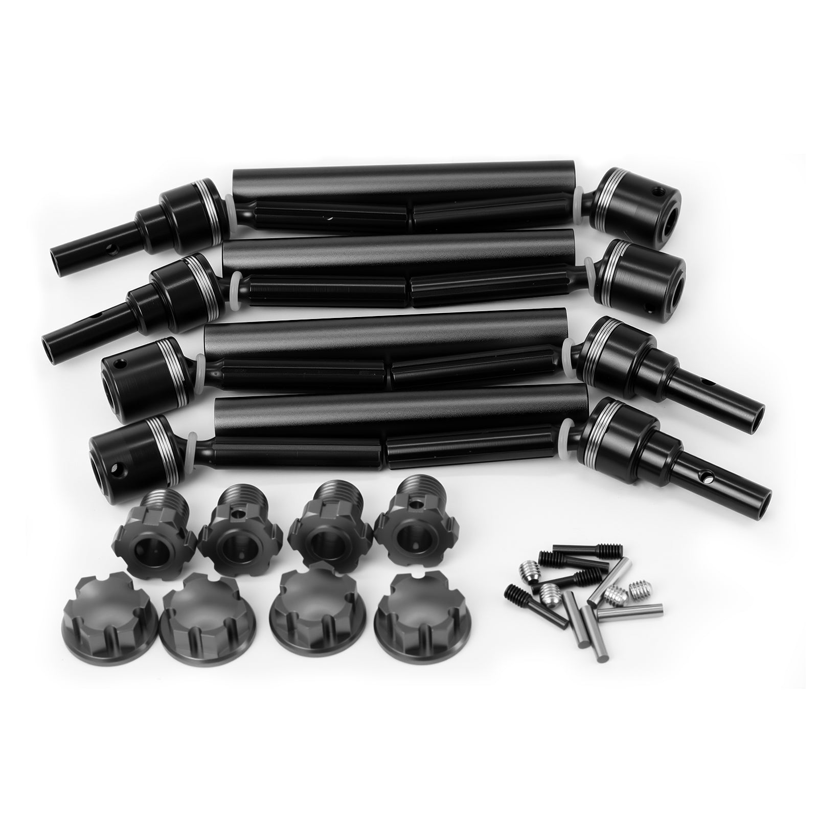 Steel Front & Rear CVD Driveshafts Upgrades for 1/10 MAXX 89076-4 2.0 V2