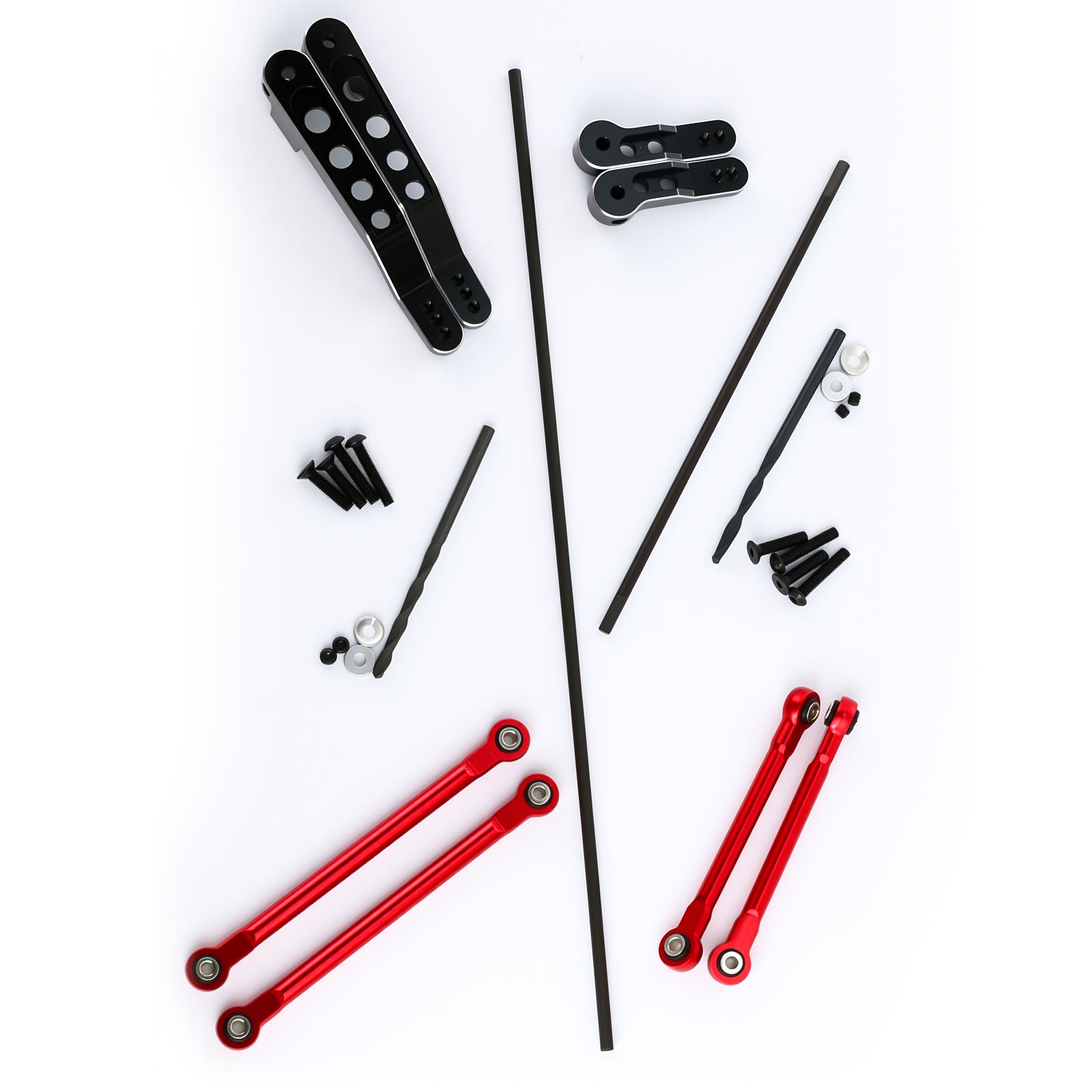 Aluminum Alloy Front & Rear Torsional Sway Bar Set Upgrade Parts for 1/7 Unlimited Desert Racer