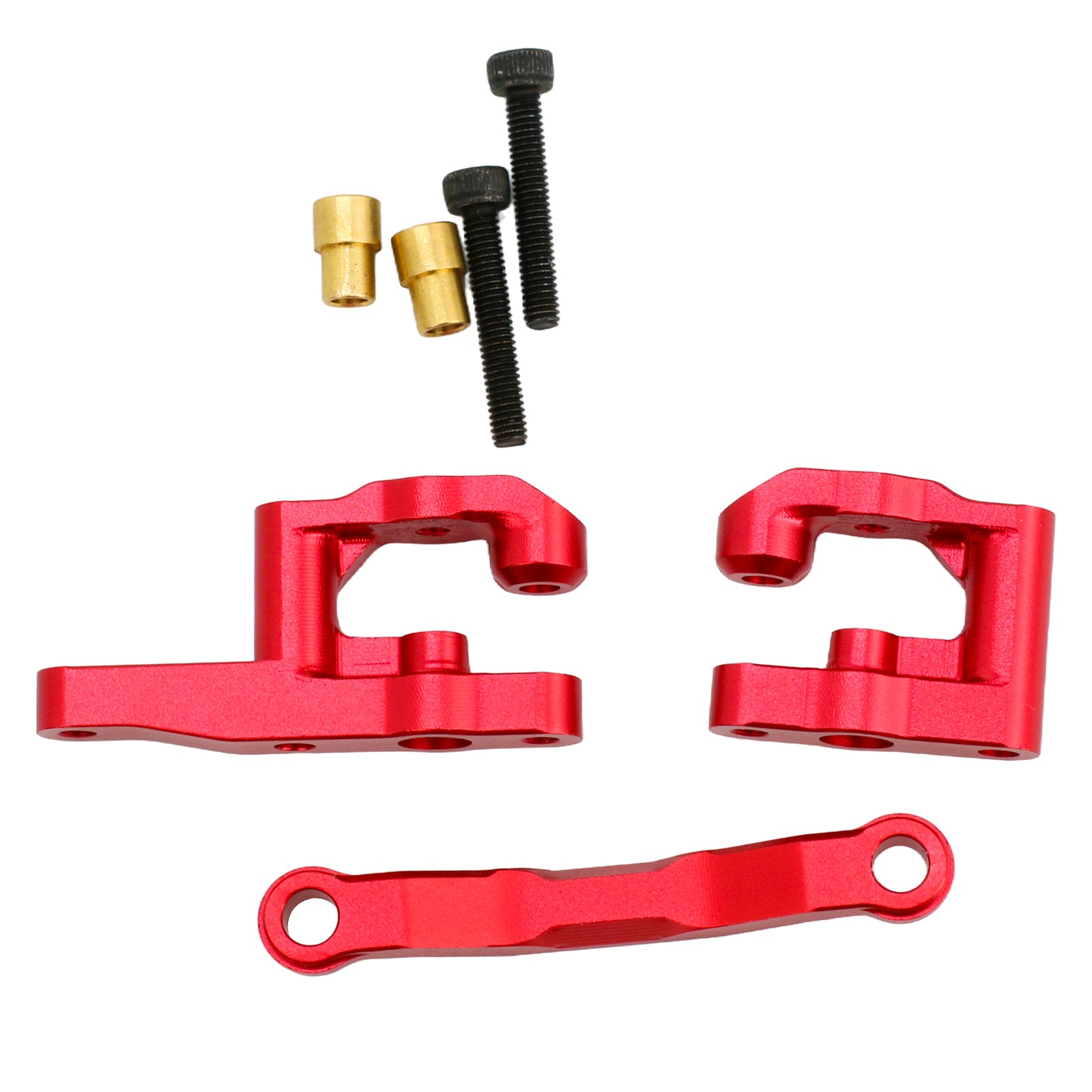 Aluminum Alloy Steering Set Upgrade Parts for Arrma 1/18 Granite Grom Mega 380,Typhon Grom Mega 380