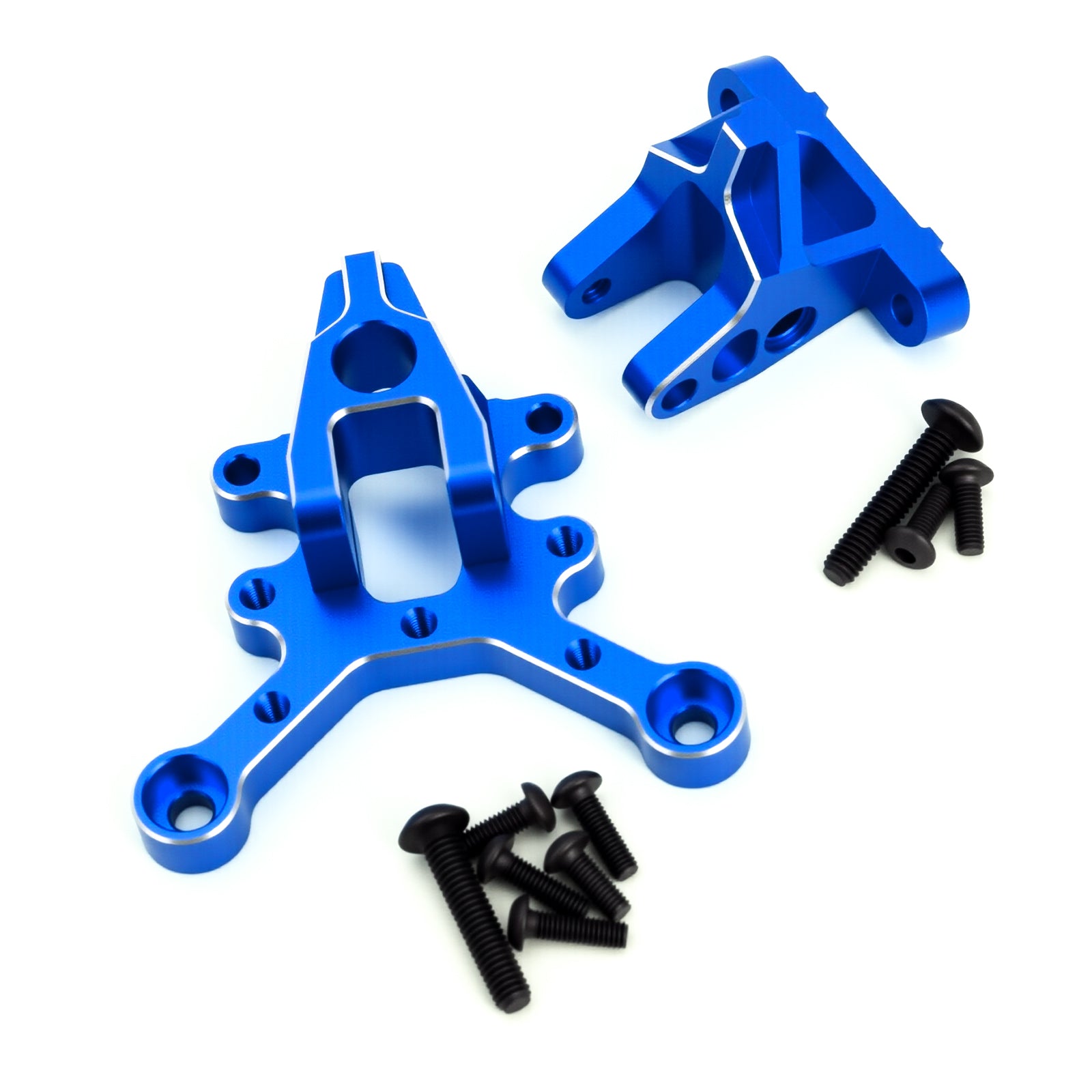 Aluminum Alloy Front & Rear Center Brace Mount Upgrade Parts for Arrma 1/7 Mojave Limitless Infraction 1/8 Kraton Typhon Senton Outcast Talion 6S BLX,Replace#ARA320500