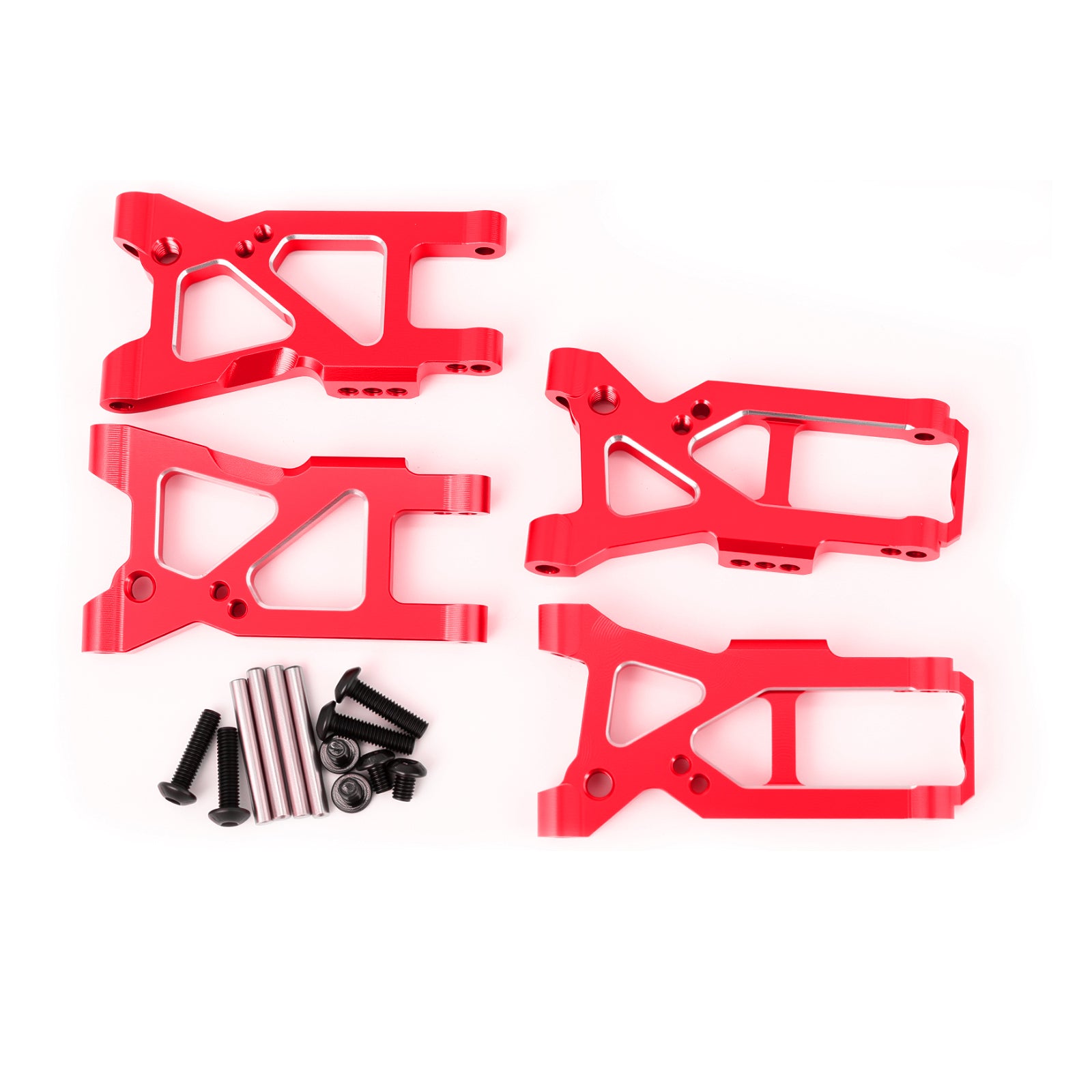 Aluminum Front & Rear Lower Swing Suspension Arms Upgrade Parts for 1/10 4-Tec 3.0 C8 93054–4