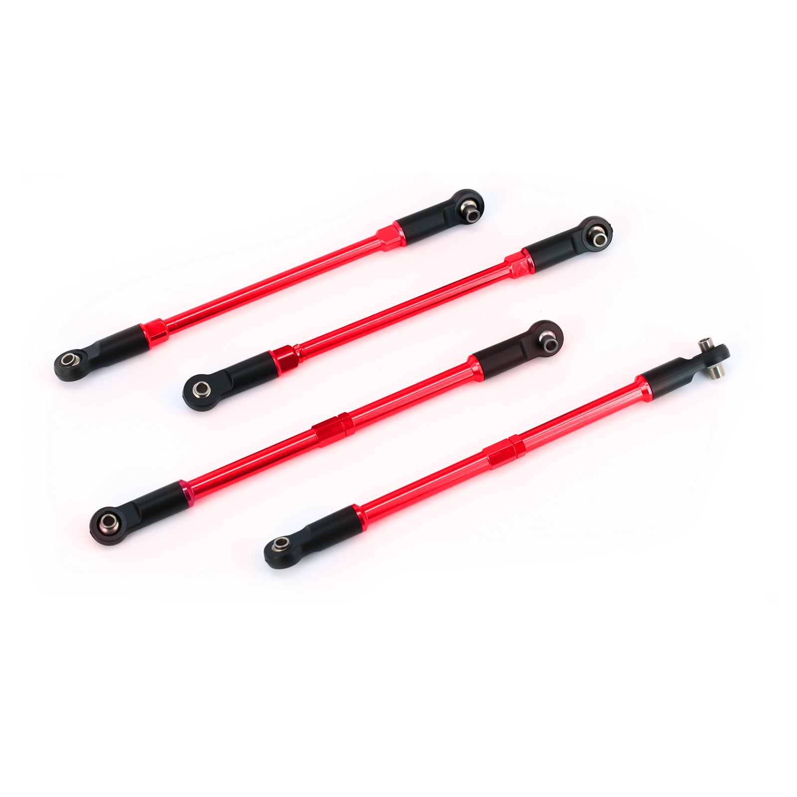 4Pcs Aluminum Steering Drag Link Tie Rod for 1/10 E-maxx T-maxx