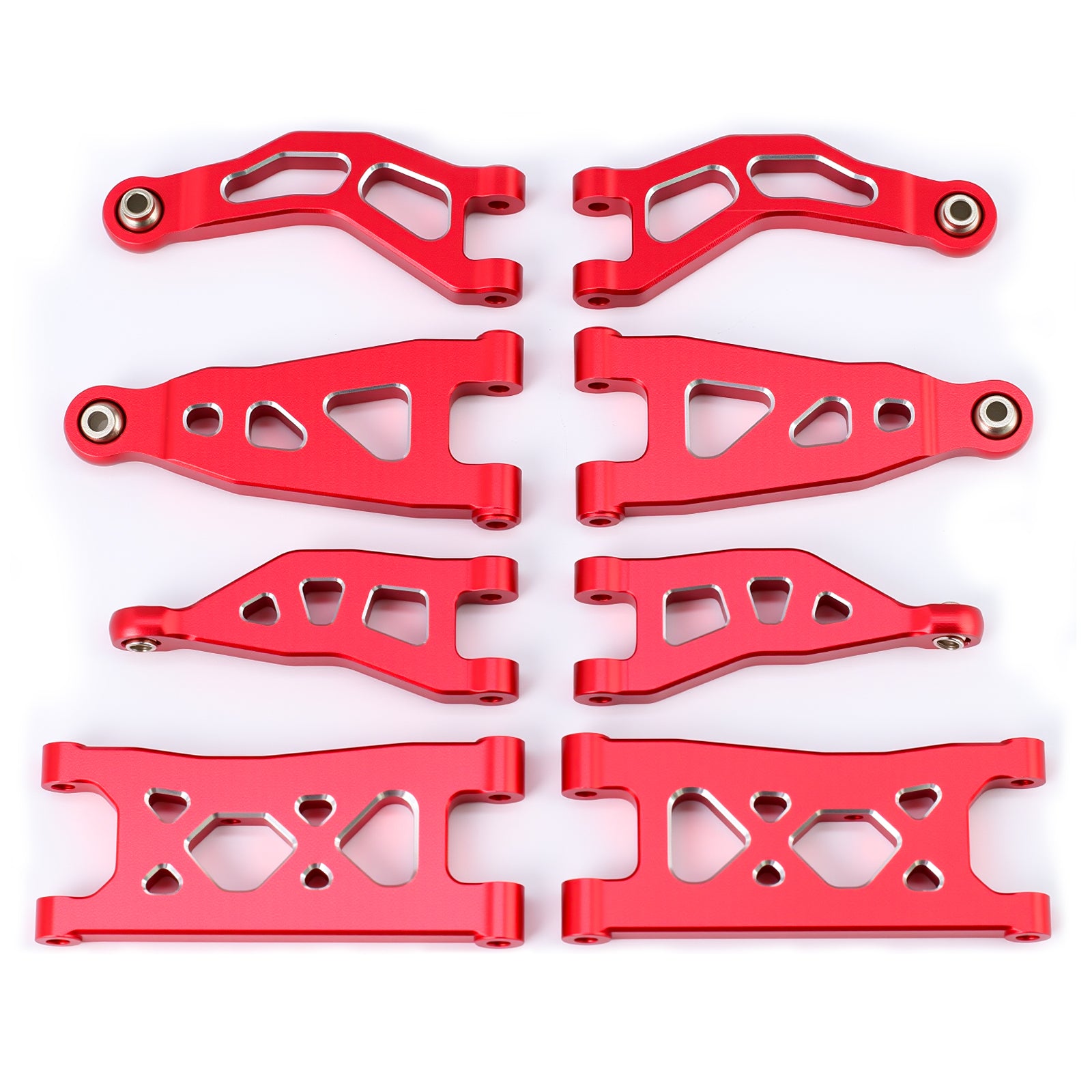 Aluminum Front Upper & Lower Swing Arms,Rear Upper & Lower Swing Arms Upgrades Kit for Arrma 1/14 Mojave Grom