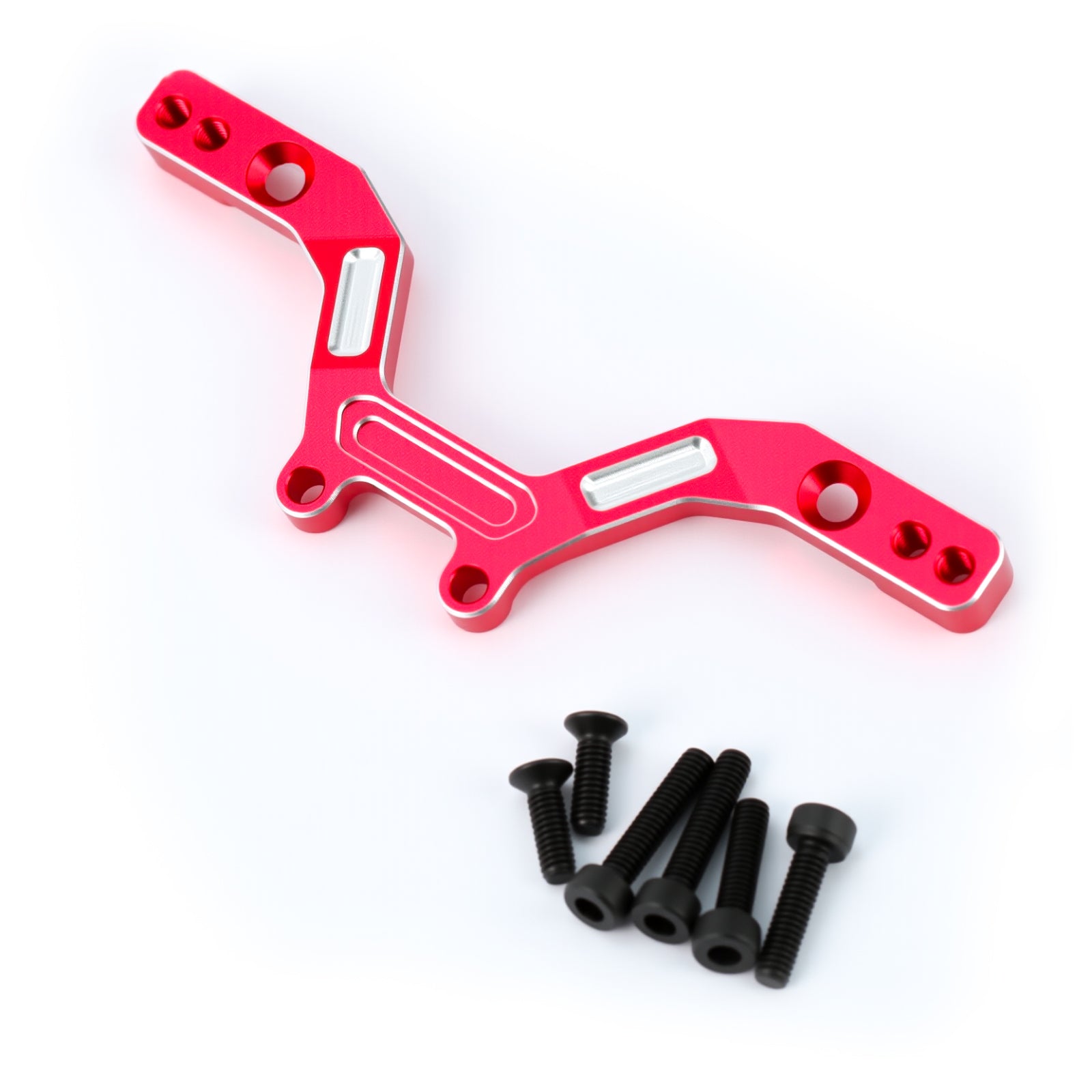 Aluminum Alloy Front Damper Plate Upgrade, Extended Design for ARRMA 1/14 Typhon Grom, Improves Suspension & Camber Angle