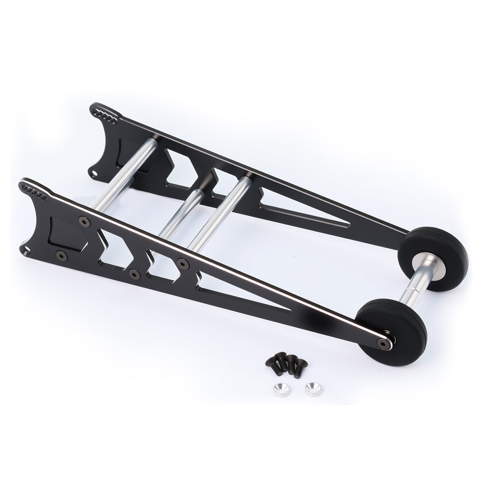 Aluminum Extended Wheelie Bar Kit Tail Wheel Head Up for 1/10 Slash 2WD Rustler Bandit