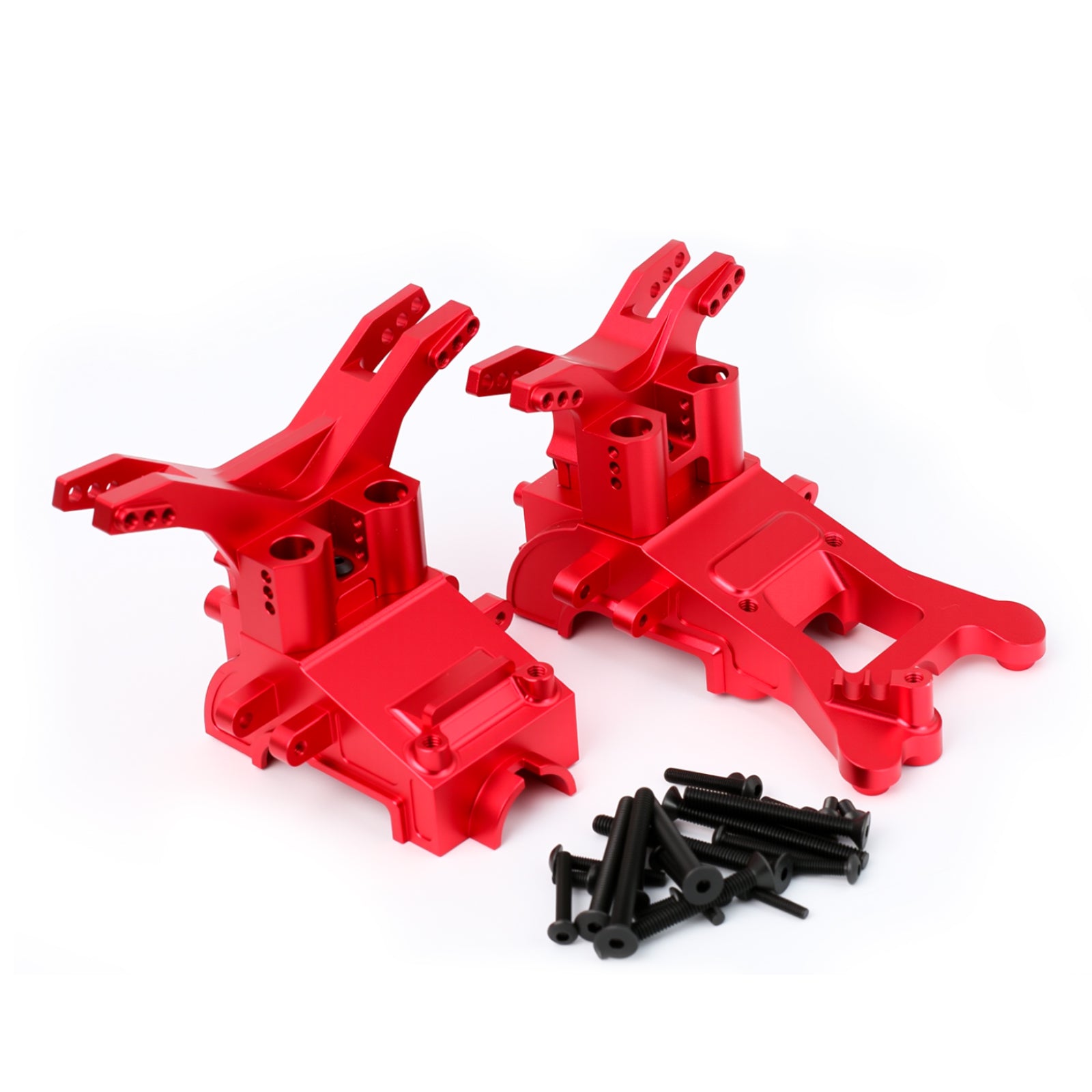Aluminum Front Rear Upper Gearbox Covers & Shock Tower Set Upgrades for Arrma 1/10 Bigrock Granite Senton 1/8 Typhon 3S,Replace#ARAC4400