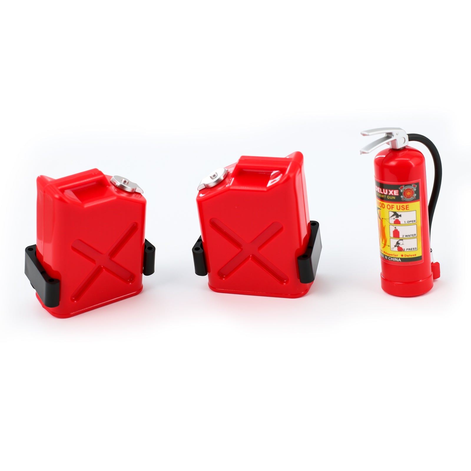 Simulation Decorative Plastic Mini Fuel Tank and Fire Extinguisher for 1/10 Trax TRX4 Axial SCX10 Redcat Gen7 RC Crawler