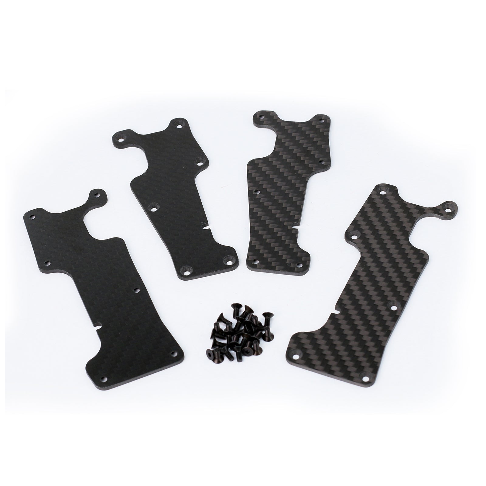 Carbon Fiber Front Rear Swing Arm Dust Cover Protection Plate for 1/8 4WD Sledge,Replace#9633 9634,Black