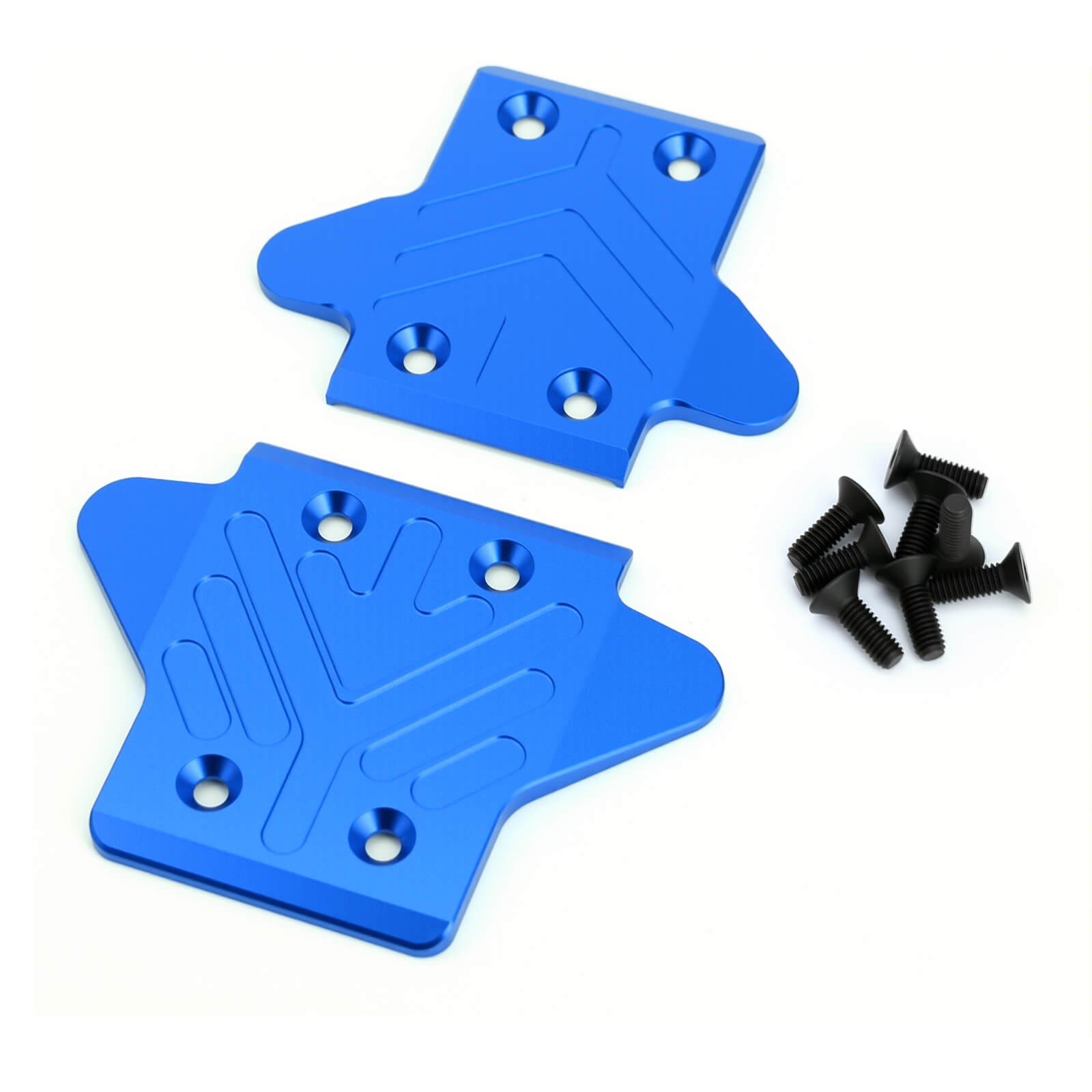 Aluminum Alloy Front & Rear Skid Plate Bottom Chassis Armor Protection Cover for Arrma 1/8 Kraton 6S Upgrade Part